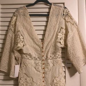 Free People NWT Lace Maxi Dress
